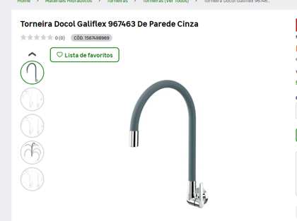 Torneira Galiflex de parede